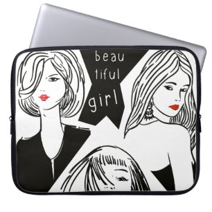beautiful girl laptop sleeve