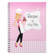 Beautiful Girl Recipe Jounal Notebook