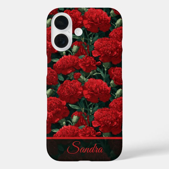 Beautiful Girlfriend Gift Carnation Custom Case-Mate iPhone Case (Back)