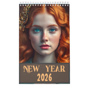Beautiful girls of all ethnicities New year 2025 Calendar