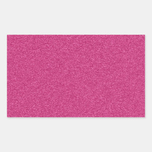 Beautiful girly hot pink glitter effect background rectangular sticker