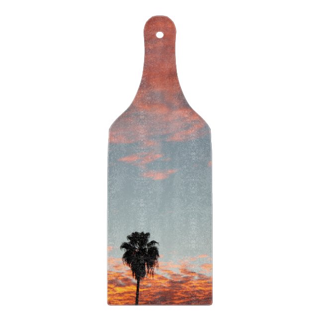 Beautiful Glass Cutting Board Paddle! (Front)