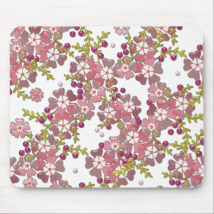 Beautiful glass flowers mouse pad