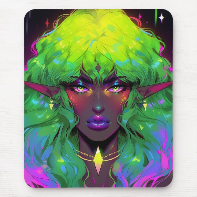 Beautiful Glorious Elven Queen Mouse Pad (Front)