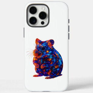 Beautiful Glowing Hamster Art iPhone 16 Pro Max Case