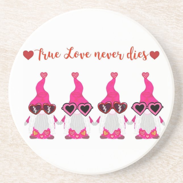  beautiful gnome design  coaster (Front)