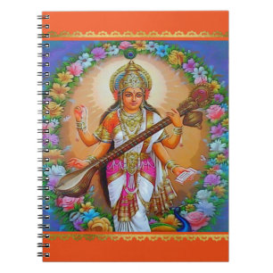 Beautiful Goddess Saraswati Notebook
