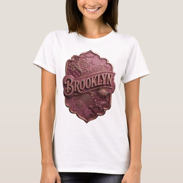 Beautiful Gold BROOKLYN Custom Tee (Front)