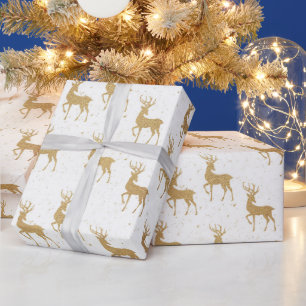 Beautiful Gold Christmas Pattern Wrapping Paper