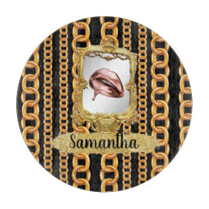 Beautiful Gold Elegant Chic Custom Cutting Board