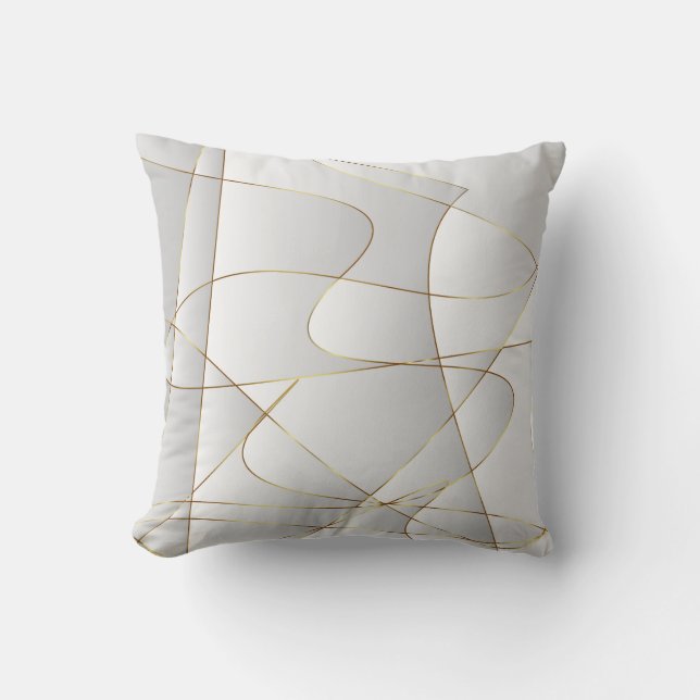 Beautiful gold lines cushion (Front)