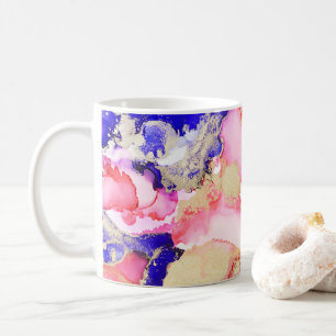 Beautiful Gold Purple Pink Abstract Coffee Mug