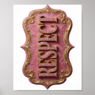 Beautiful Gold RESPECT Print