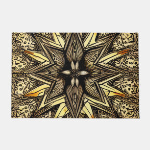 Beautiful Gold Star Doormat