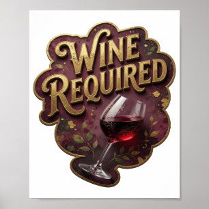 Beautiful Gold WINE REQUIRED Print