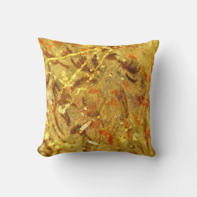 Beautiful golden cushion (Front)