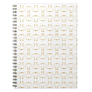 Beautiful Golden Geometric Pattern Notebook