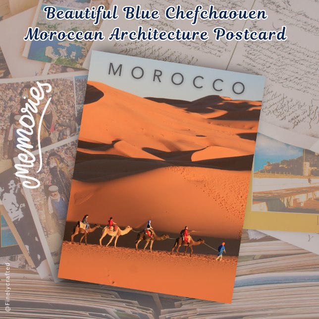 Beautiful Golden Hour Desert Trip Morocco Sahara Postcard (Creator Uploaded)