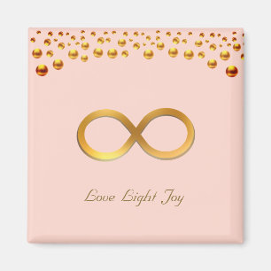 Beautiful Golden Infinity Symbol Magnet