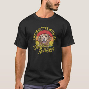 Beautiful golden retriever dog T-Shirt