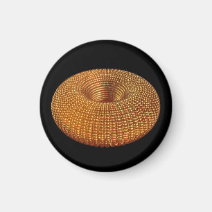 Beautiful Golden Torus Magnet