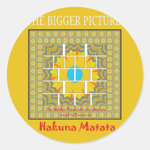 Beautiful golden yellow amazing graphic design   classic round sticker