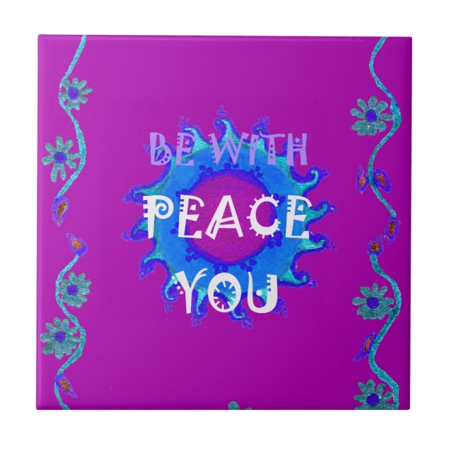 Beautiful golden yellow amazing graphic design   tile (Front)