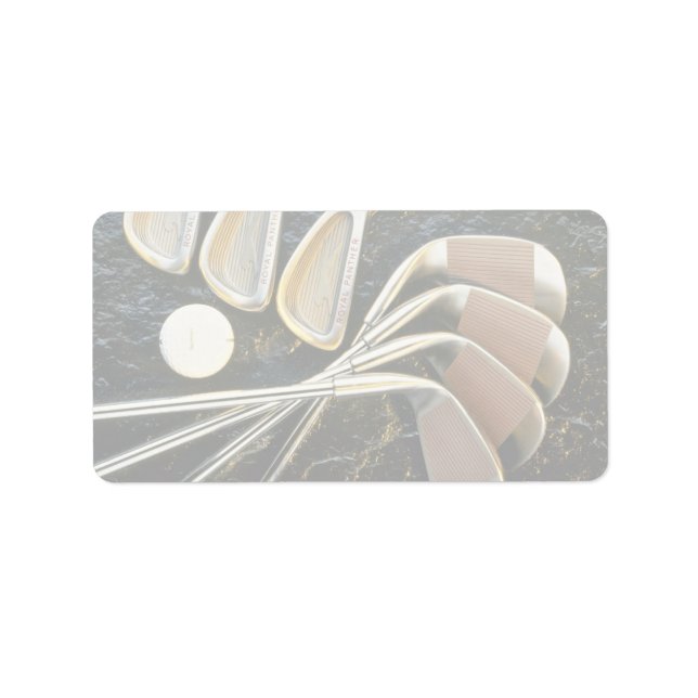 Beautiful Golf clubs Label (Front)