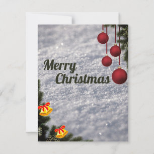 Beautiful, Gorgeous, Cool Balls Holiday Card