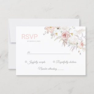 Beautiful, gorgeous, elegant Response Card RVSP 