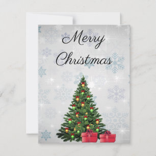 Beautiful, Gorgeous, Sparkly, Pine Tree Holiday Card
