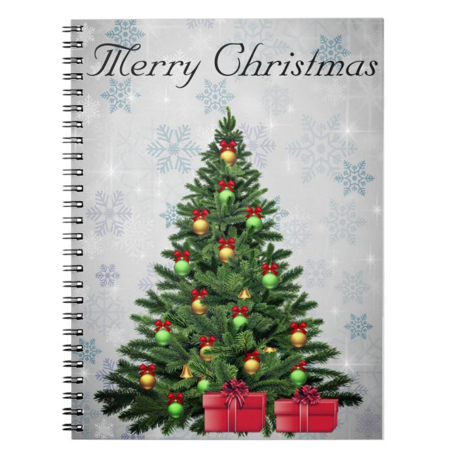 Beautiful, Gorgeous, Sparkly, Pine Tree  Notebook (Front)