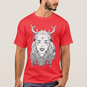 Beautiful Gothic Witch Halloween Witches Fantasy 1 T-Shirt