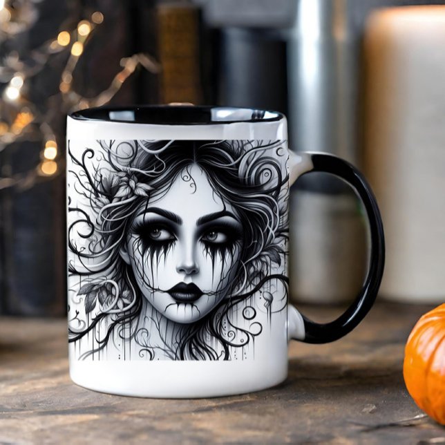 Beautiful Gothic Woman Mug (Creator Uploaded)