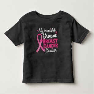 Beautiful Grandma Breast Cancer Survivor Toddler T-Shirt
