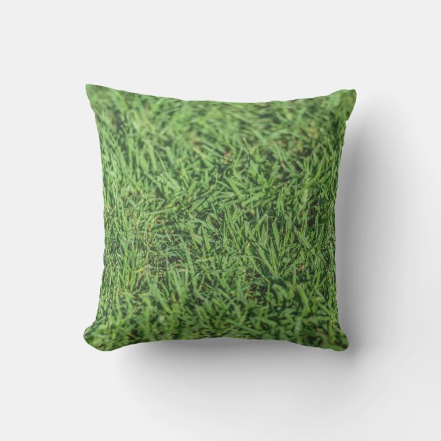 Beautiful Grassy Green Outdoor Cushion (Front)