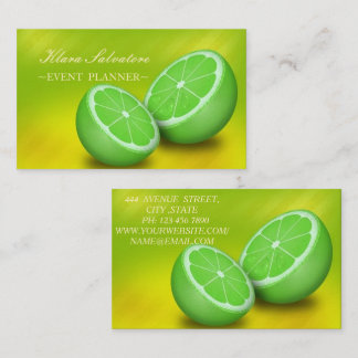 Beautiful Great Amazing Gorgeous Green Lime Business Card