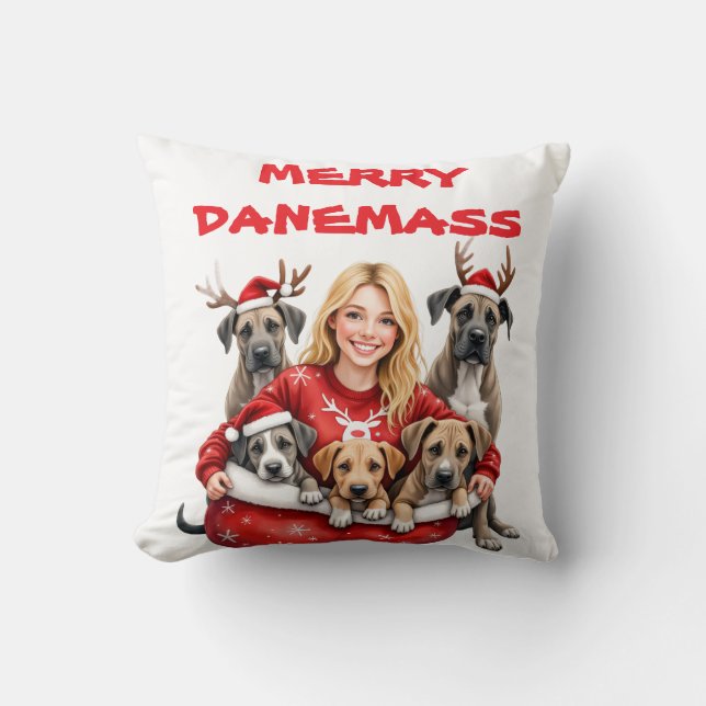 BEAUTIFUL GREAT DANE CUSHION (Front)