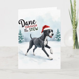 Beautiful Great Dane Cushion Card