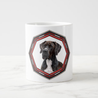 Beautiful Great Dane In A Frame Large Coffee Mug