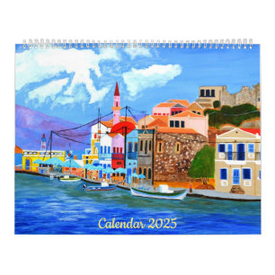 Beautiful Greece Calendar 2025