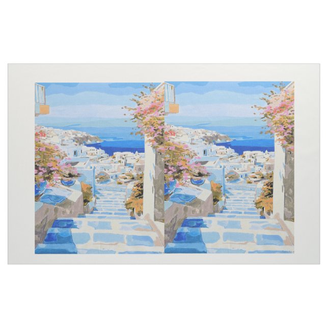 Beautiful Greece cotton fabric  (Yard)