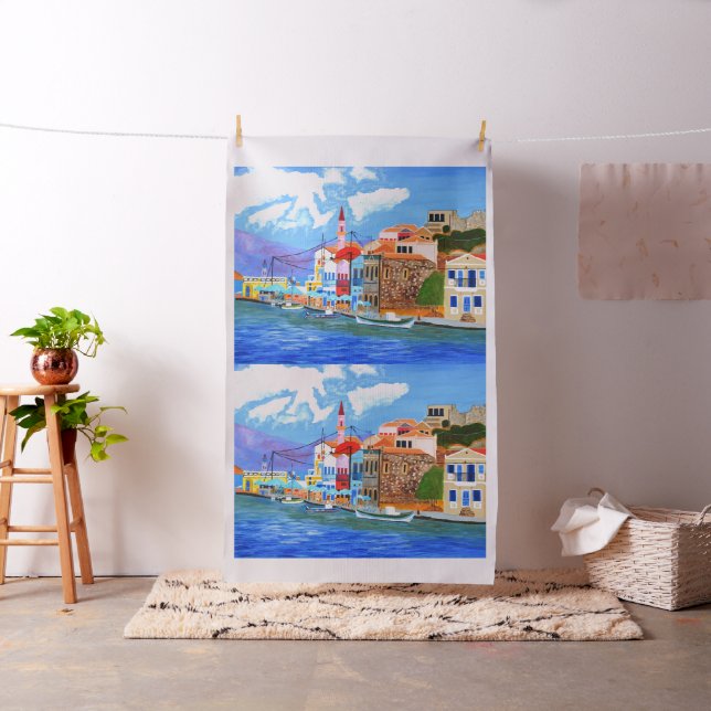 Beautiful Greece cotton fabric  (In Situ)