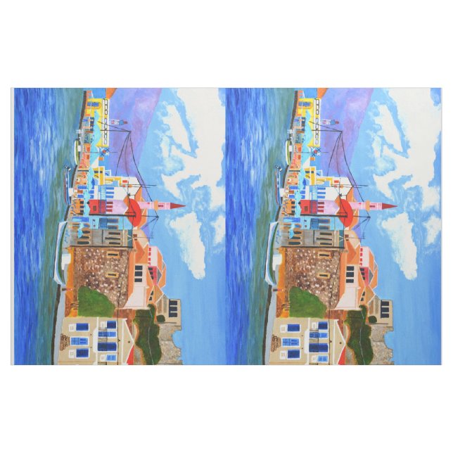 Beautiful Greece cotton fabric  (Yard)