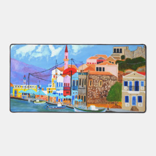 Beautiful Greece Desk Mat
