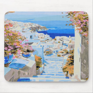 beautiful Greece mouse pad