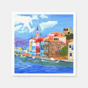 beautiful Greece napkins 