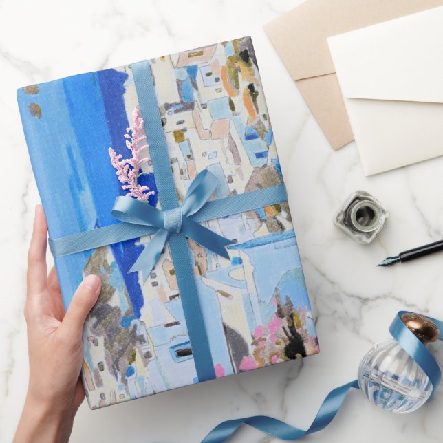 Beautiful Greece Wrapping Paper  (Gifting)