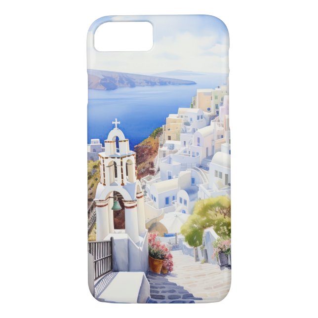 Beautiful Greek Island Design Case-Mate iPhone Case (Back)