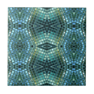 Beautiful Green and Blue Glass Mosaic Ceramic Tile